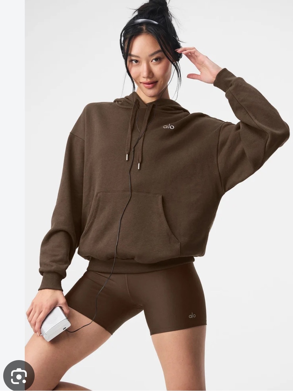 ALO Yoga Accolade Hoodie in Espresso